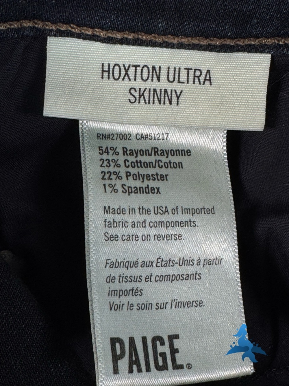 1361 PAIGE Hoxton Ultra Skinny Jeans – Size 26 – Mona Dark Indigo - Picture 12 of 14